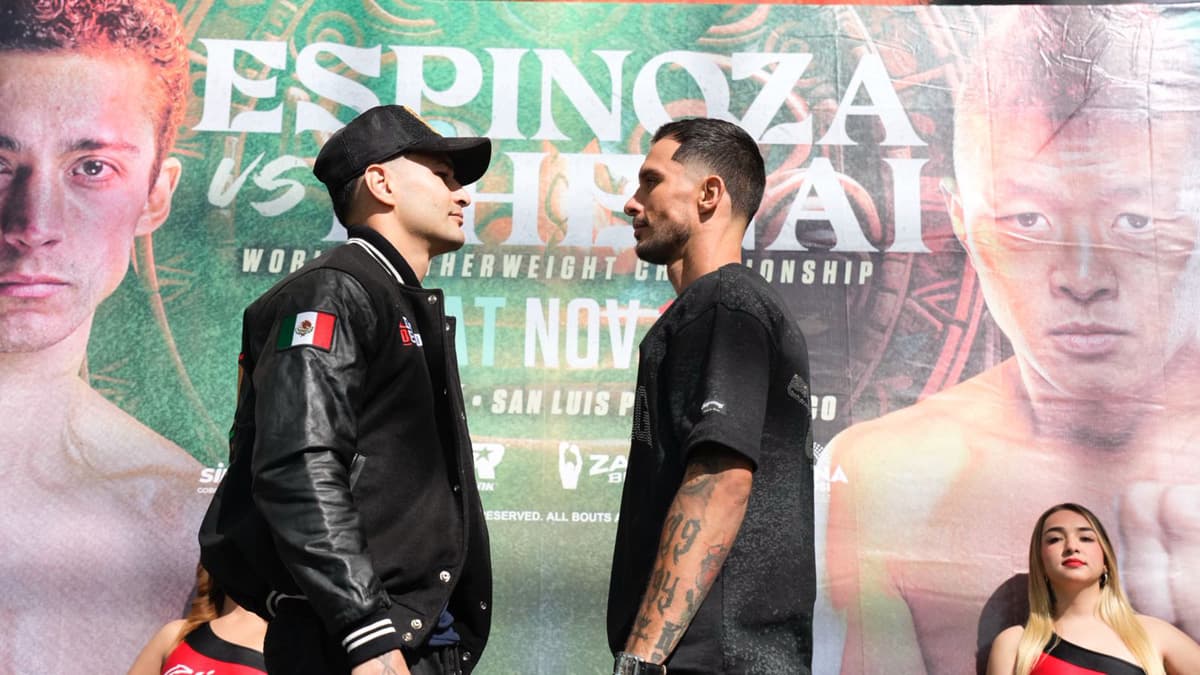 Lindolfo Delgado and Gabriel Gollaz Valenzuela face off