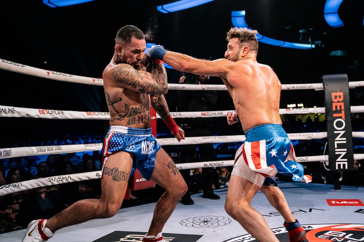 Mike Hernandez and Antonio Castillo Jr during their bout