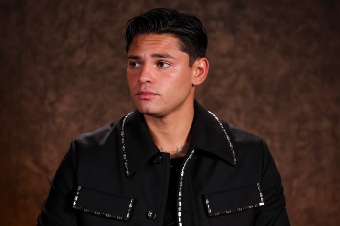 Ryan Garcia during a press conference