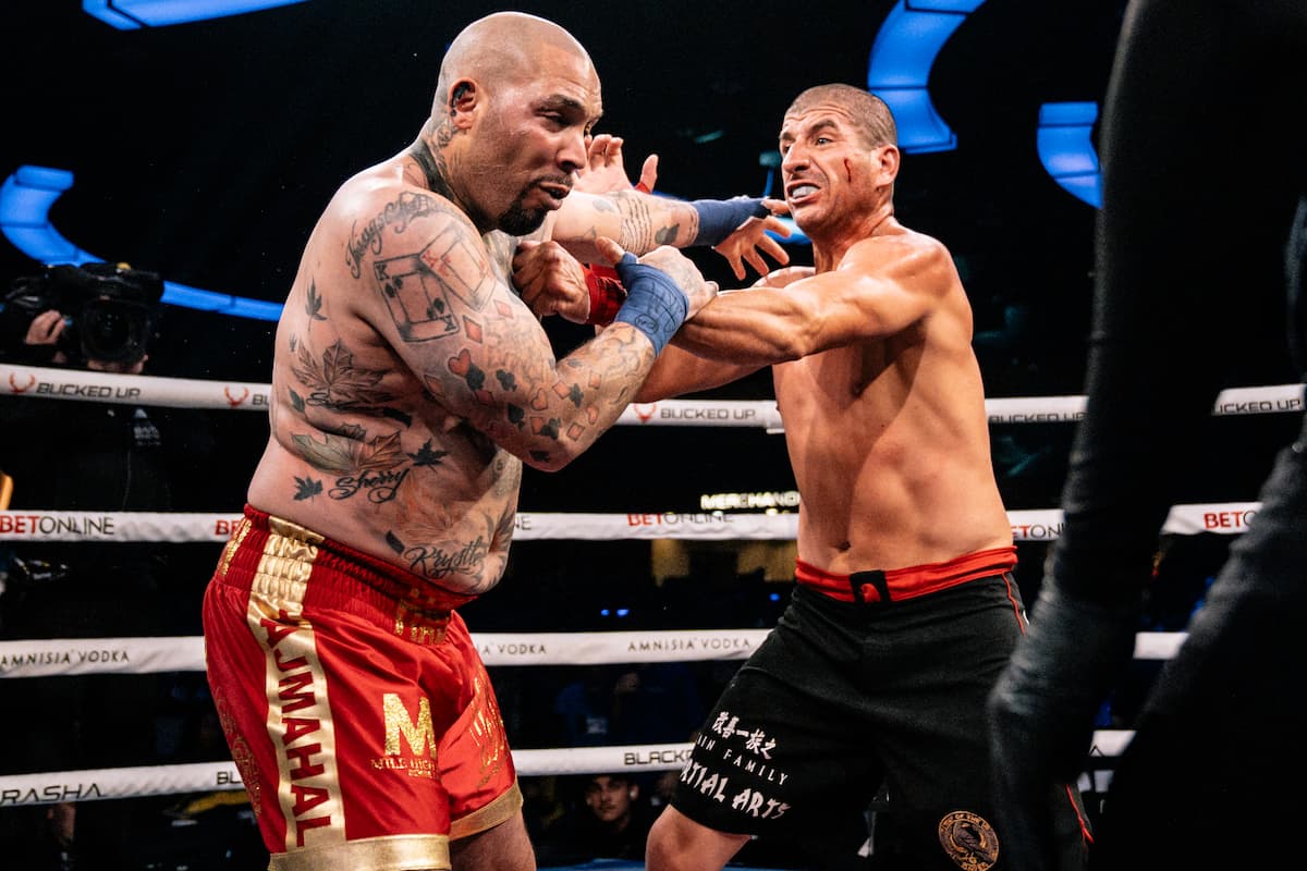 Terryl Johnson and David Sanchez during their bout