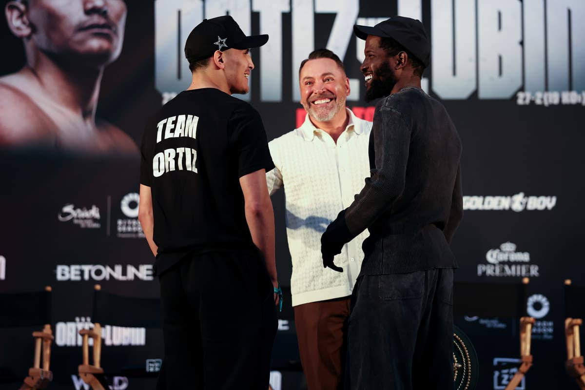 Vergil Ortiz Jr, Oscar De La Hoya, and Erickson Lubin