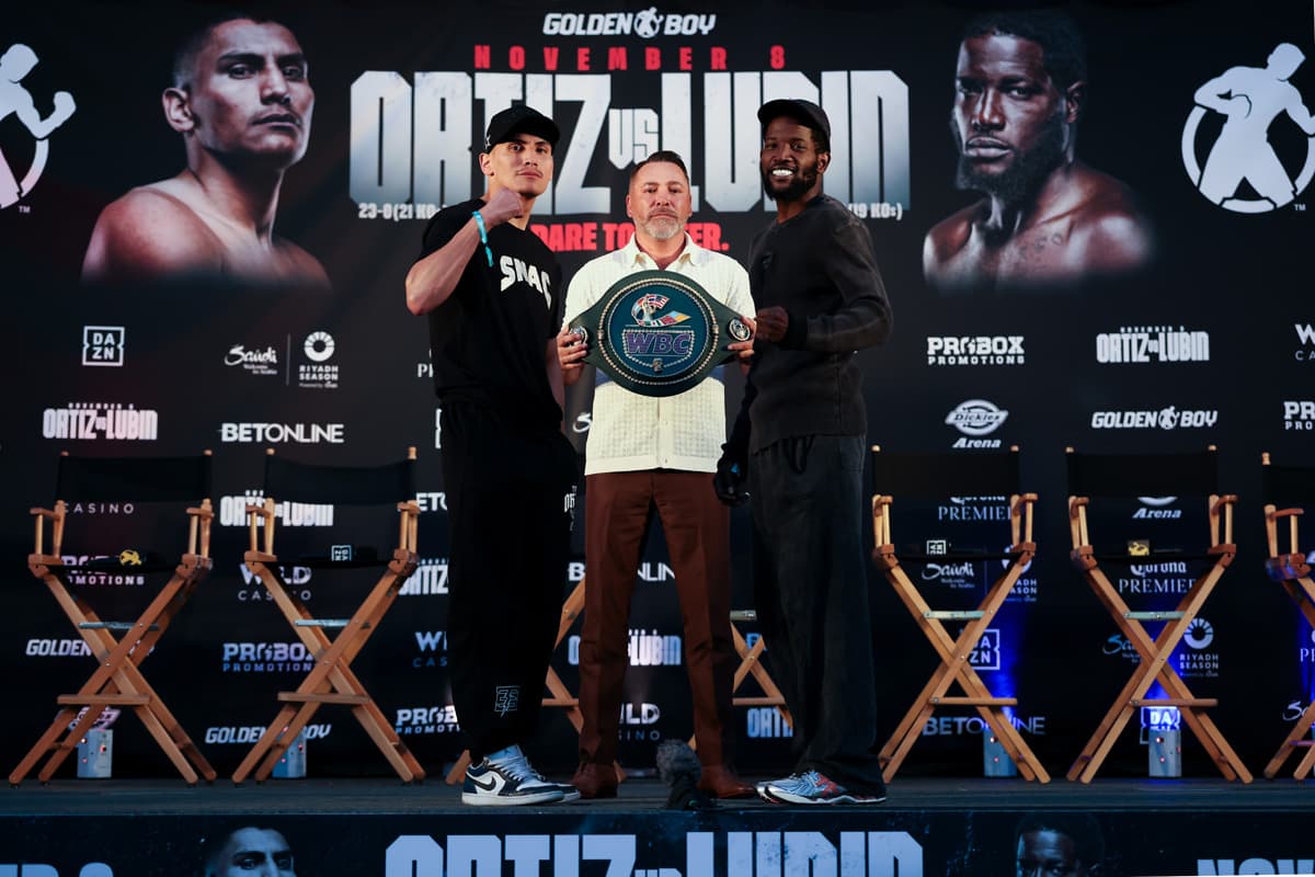 Vergil Ortiz Jr, Oscar De La Hoya, and Erickson Lubin