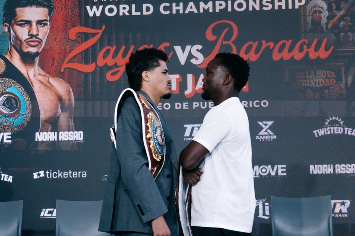 Xander Zayas and Abass Baraou face off