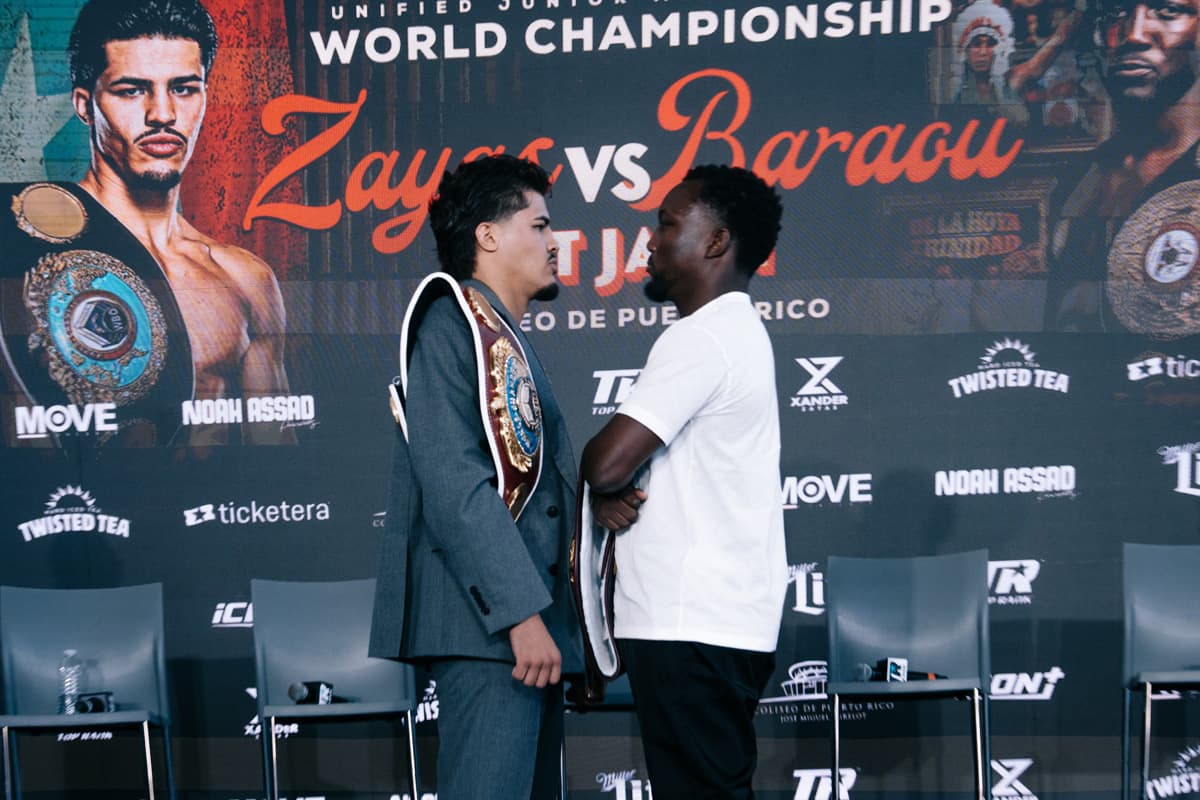 Xander Zayas and Abass Baraou face off