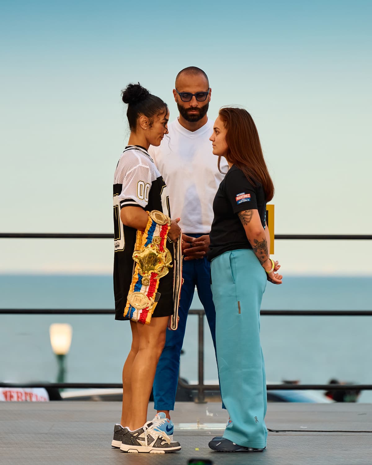 Amanda Serrano and Reina Tellez face off