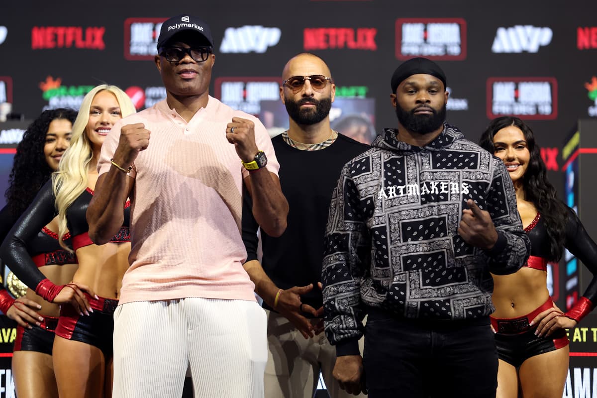 Anderson Silva and Tyron Woodley