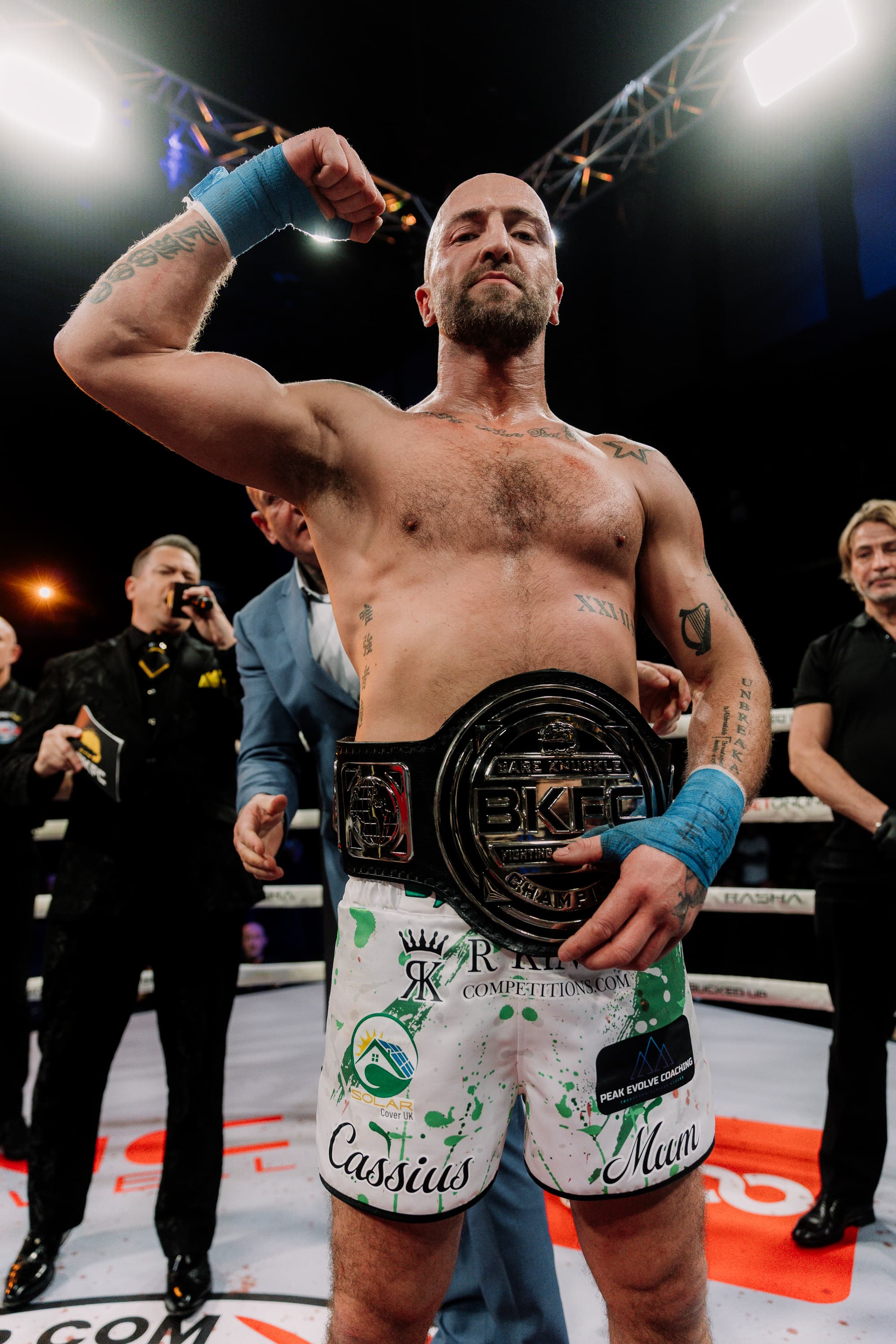 Conor Cooke after his victory over Anthony Holmes during their bout