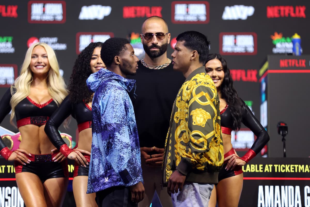 Jahmal Harvey and Kevin Cervantes face off