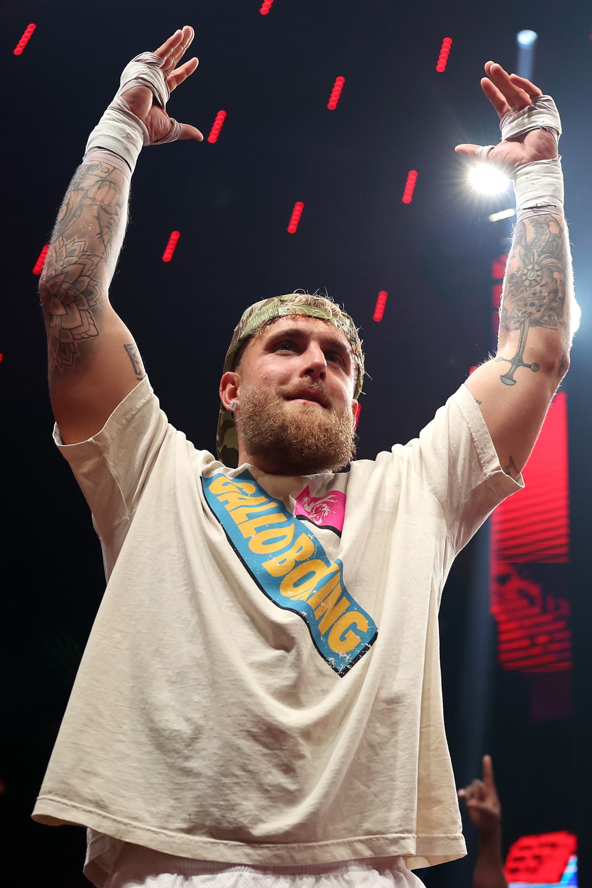 Jake Paul during an open workout