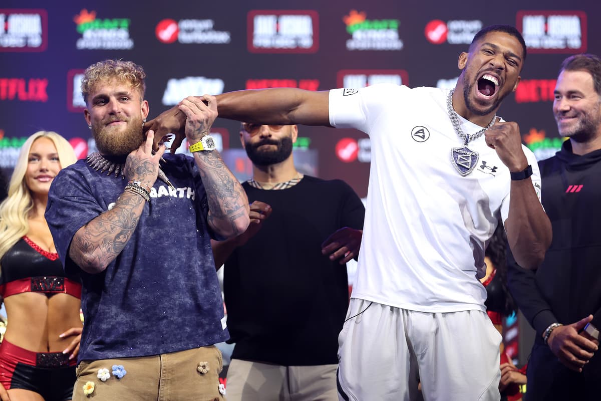 Jake Paul and Anthony Joshua
