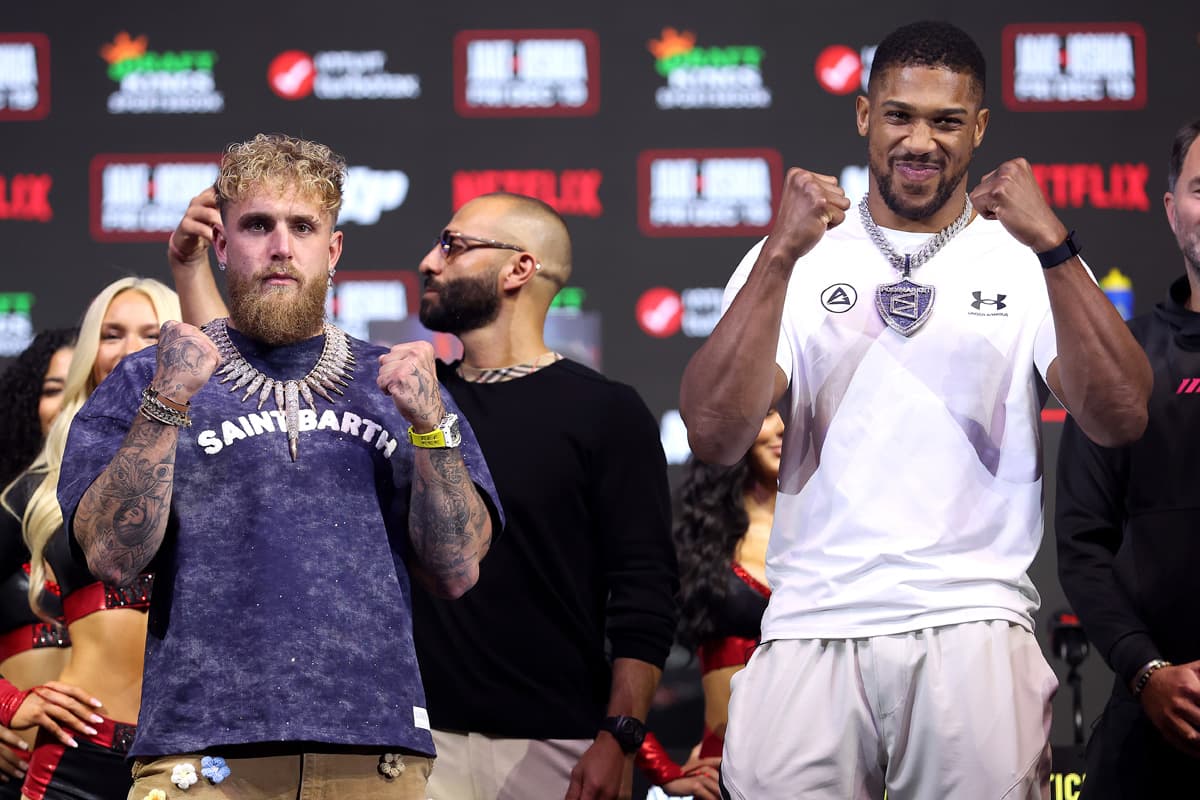 Jake Paul and Anthony Joshua