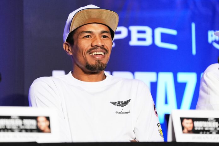 Johan Gonzalez during the press conference