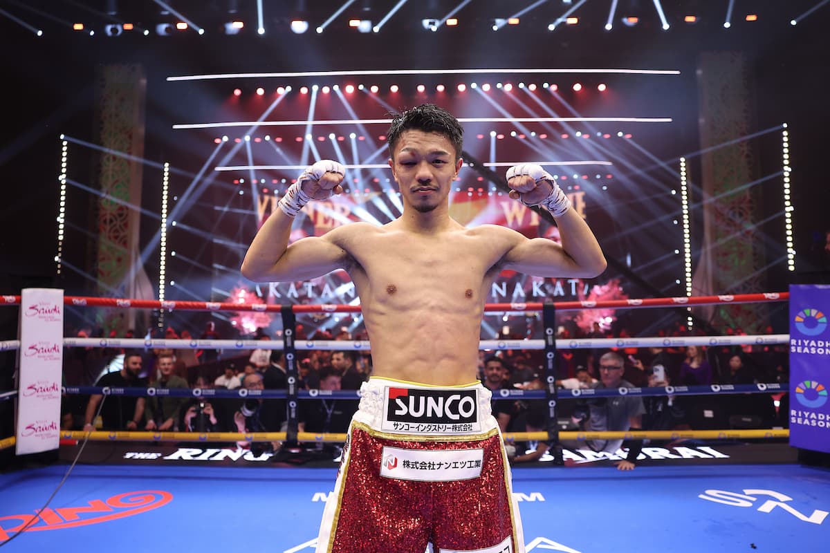 Junto Nakatani following his victory over Sebastian Hernandez Reyes
