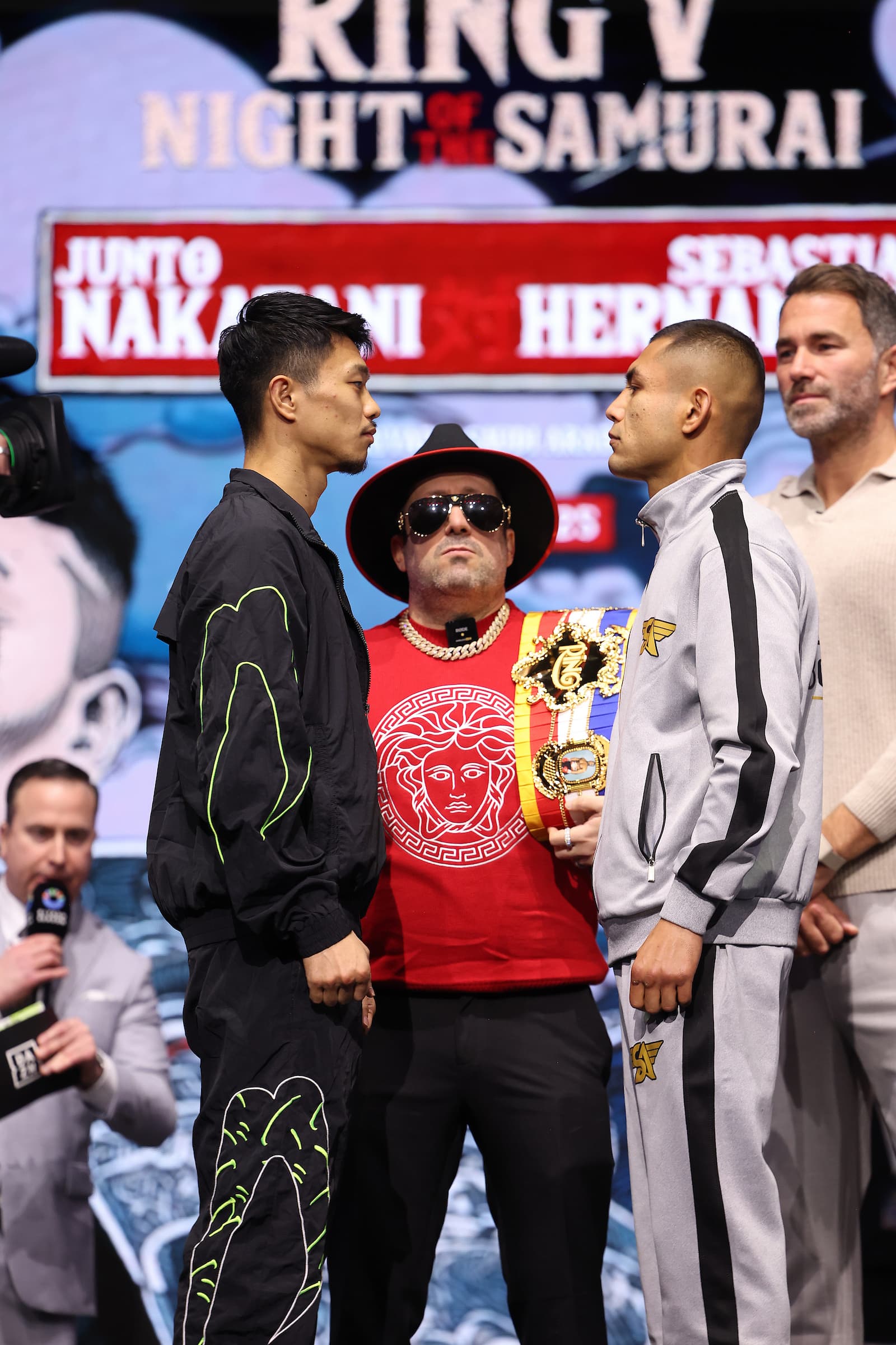 Junto Nakatani and Sebastian Hernandez Reyes face off