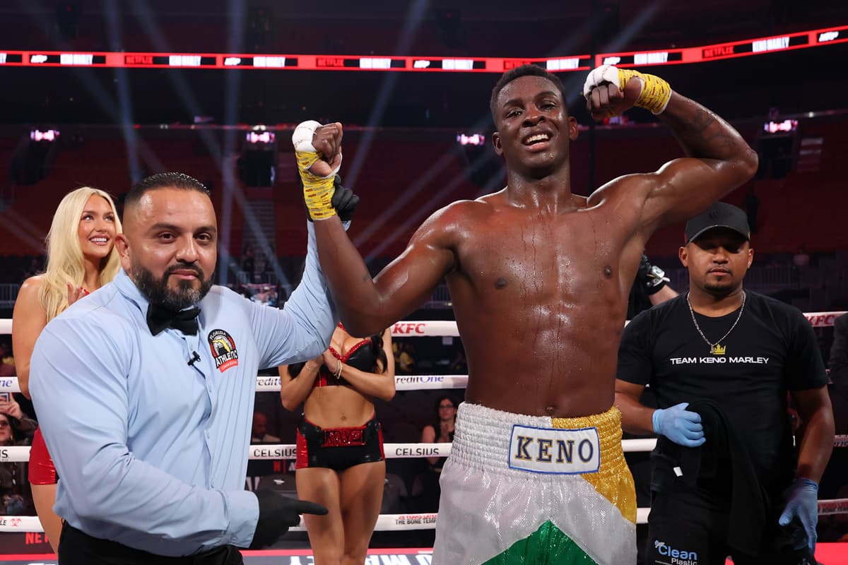 Keno Marley defeats Diarra Davis Jr during their bout