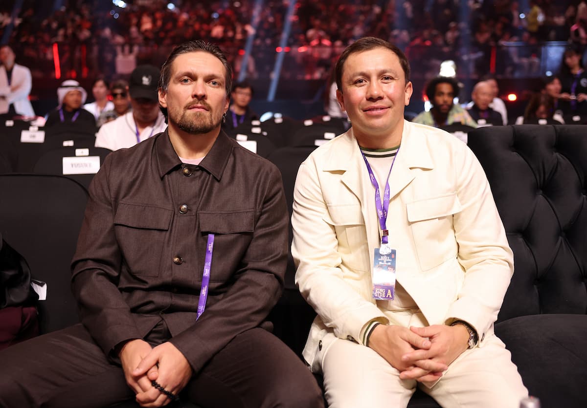 Oleksandr Usyk and Gennady Golovkin