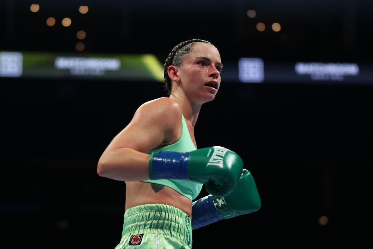 Skye Nicolson during her bout against Yuliahn Luna