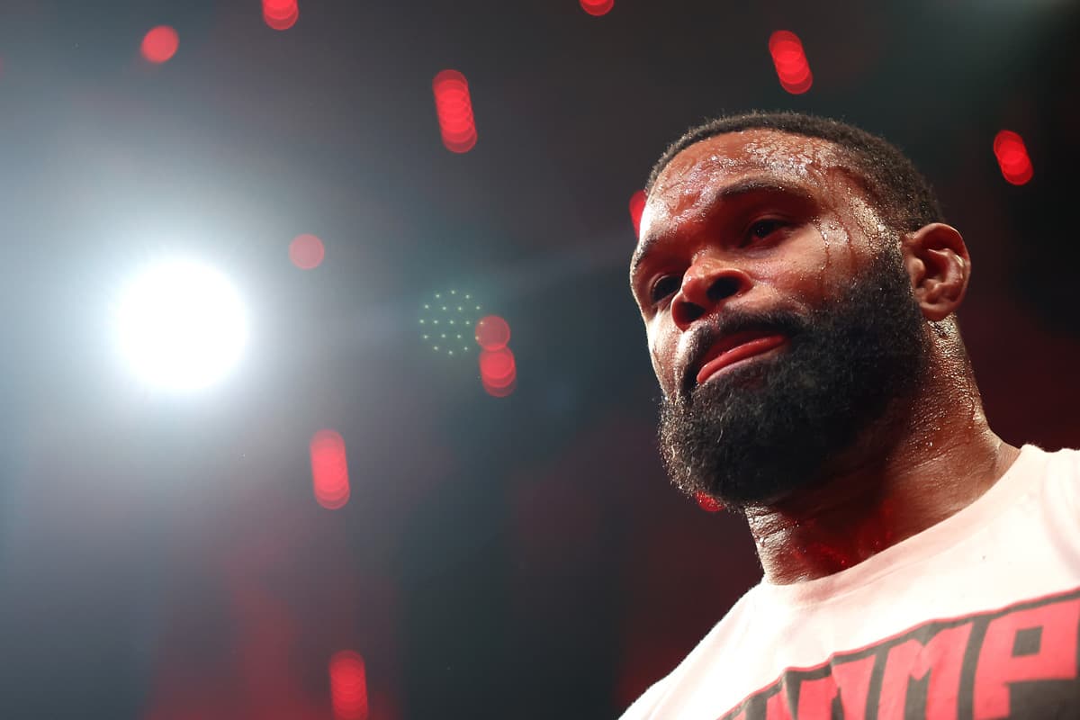 Tyron Woodley during an open workout