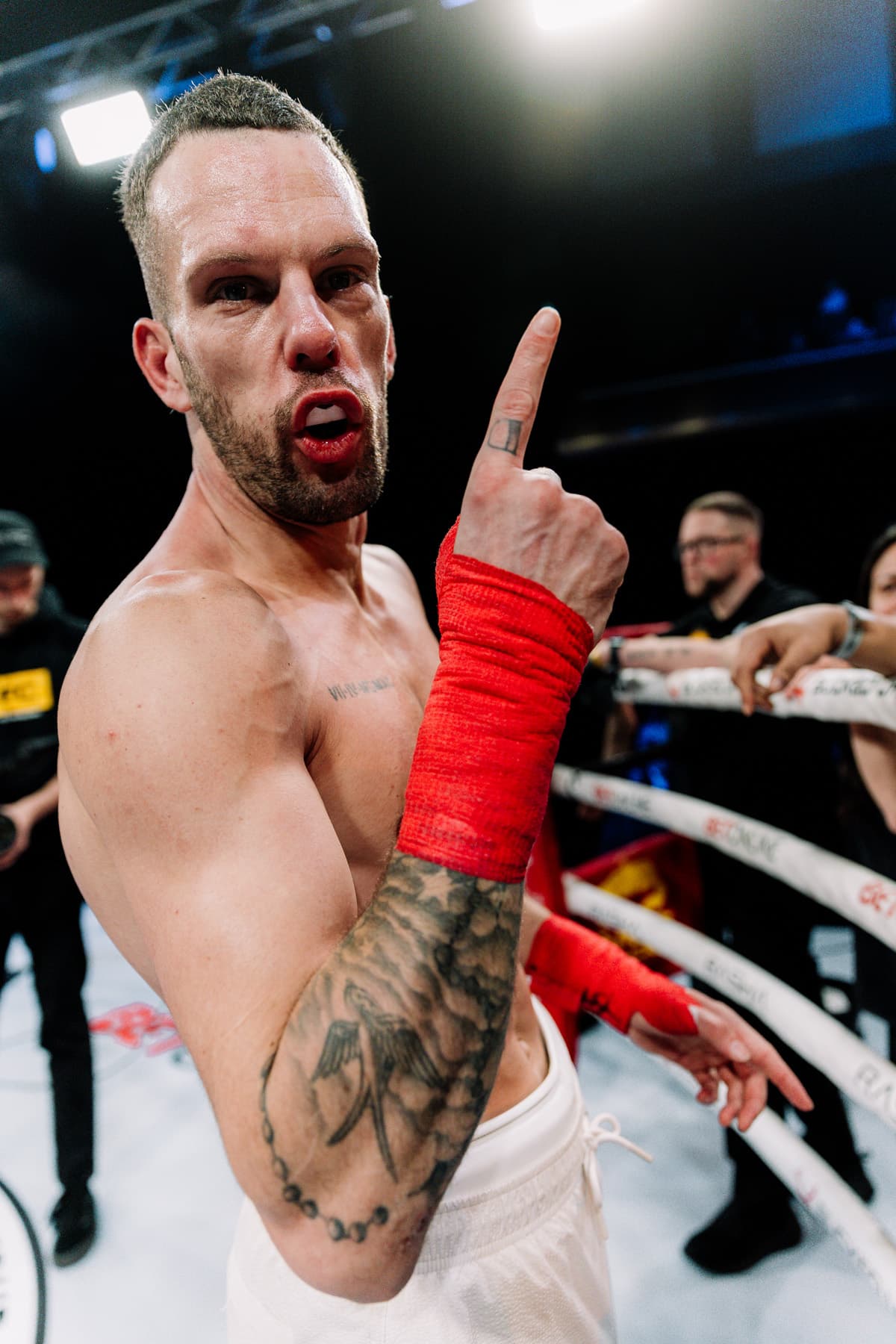 Will Smith after his victory over Luke Steele