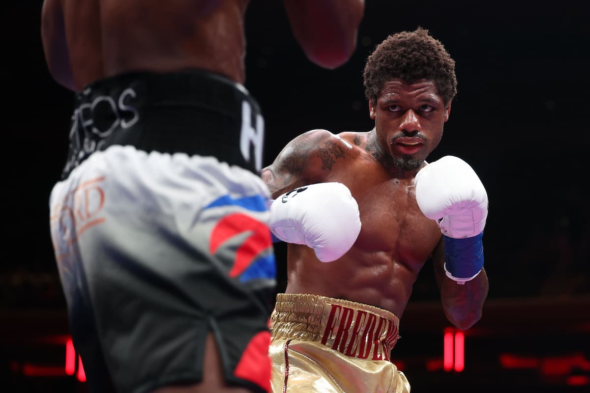 Austin Williams during his bout against Wendy Toussaint