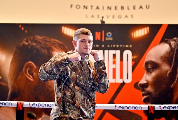 Callum Walsh during an open workout at Fontainebleau Las Vegas