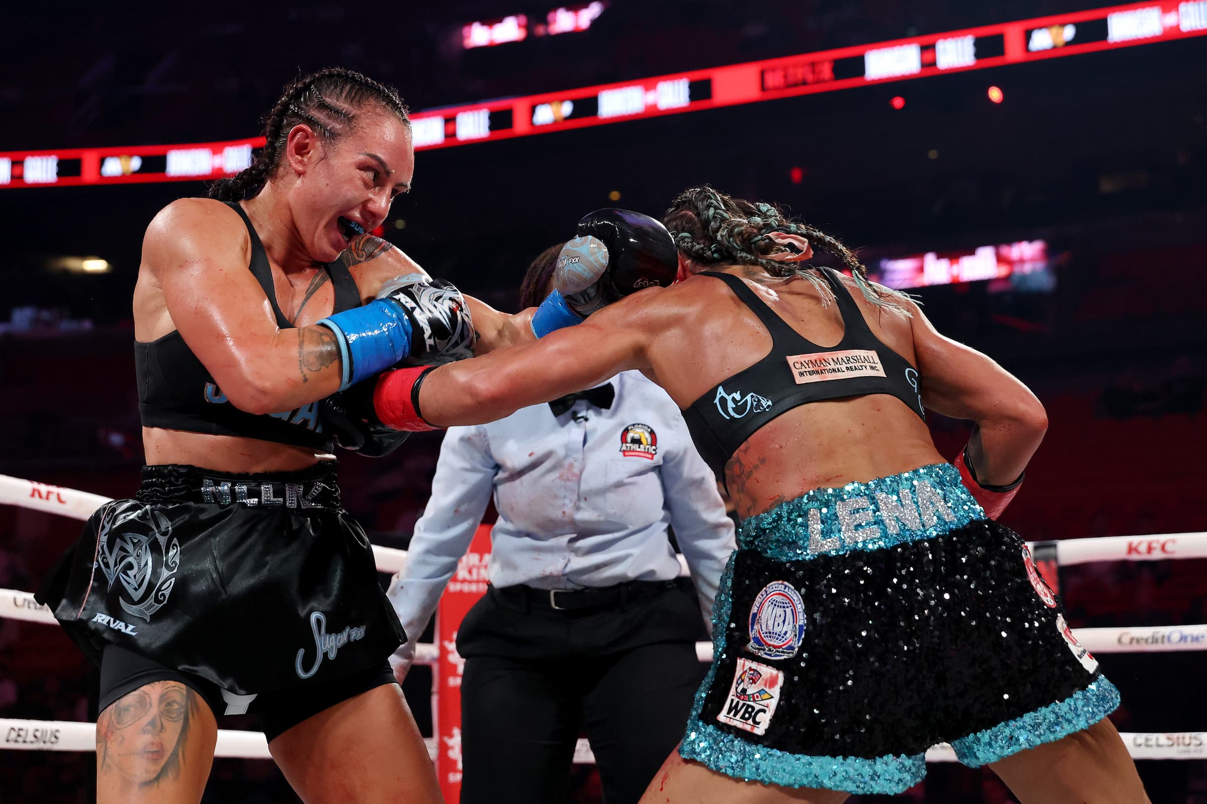 Video Cherneka Johnson beats Amanda Galle to retain title FIGHTMAG(02)