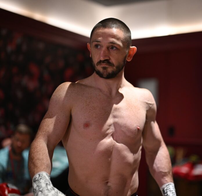James 'Jazza' Dickens backstage ahead of his bout against Zelfa Barrett