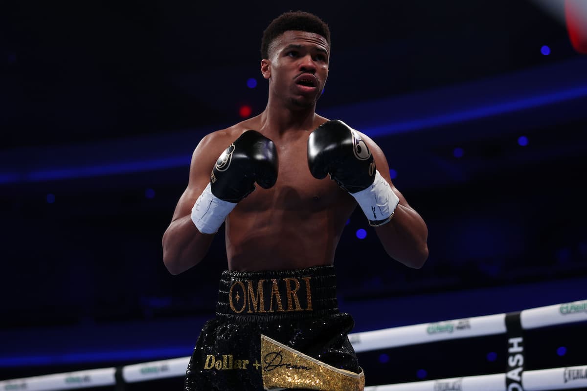 Omari Jones during his bout against Jerome Baxter