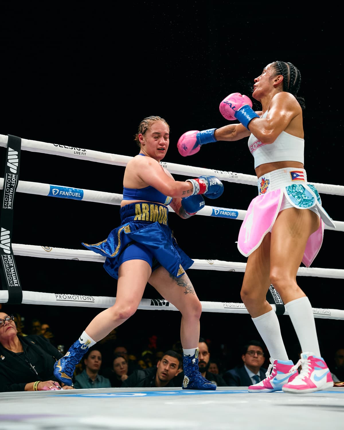 Reina Tellez and Amanda Serrano