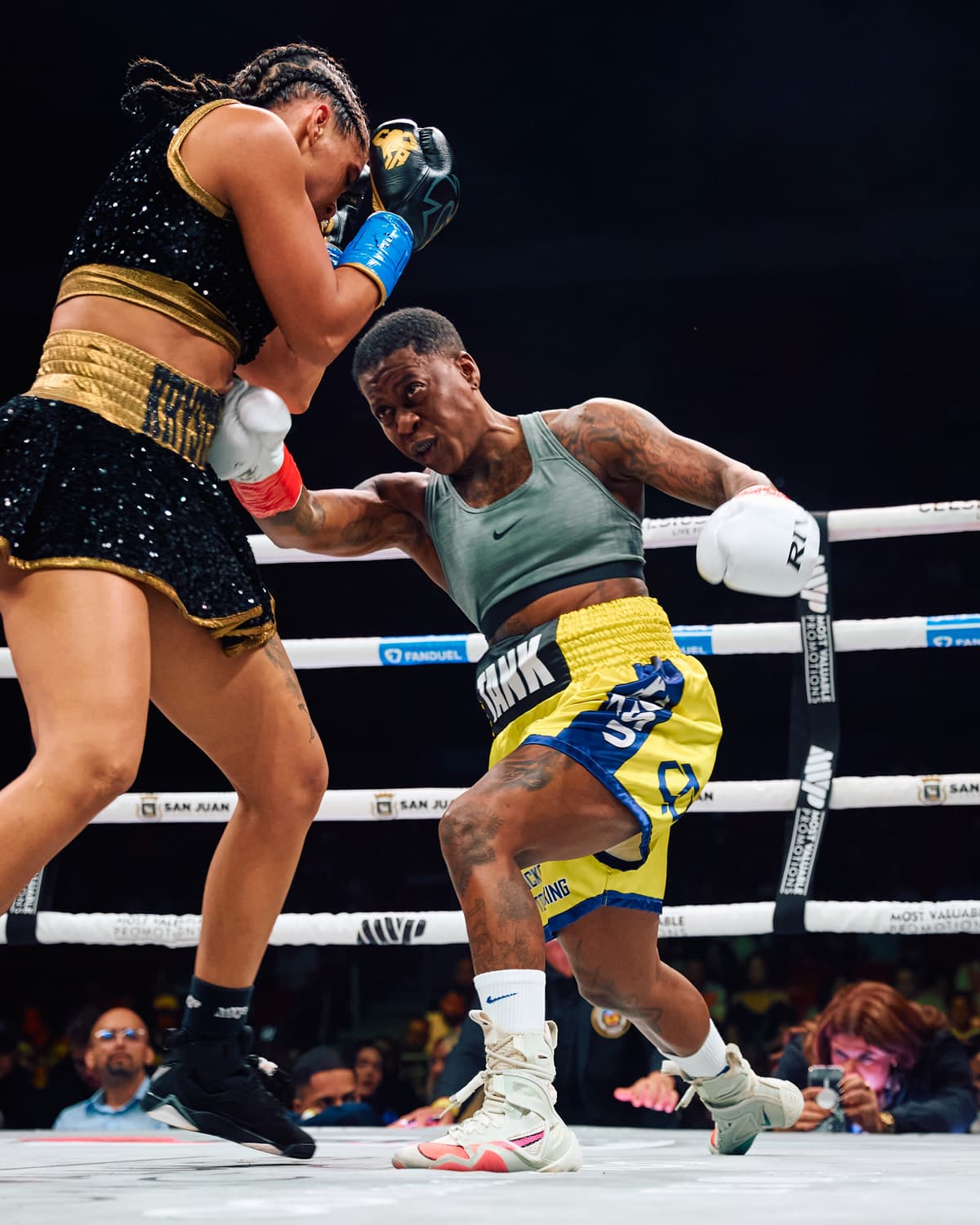 Tania Walters during her bout against Krystal Rosado-Ortiz