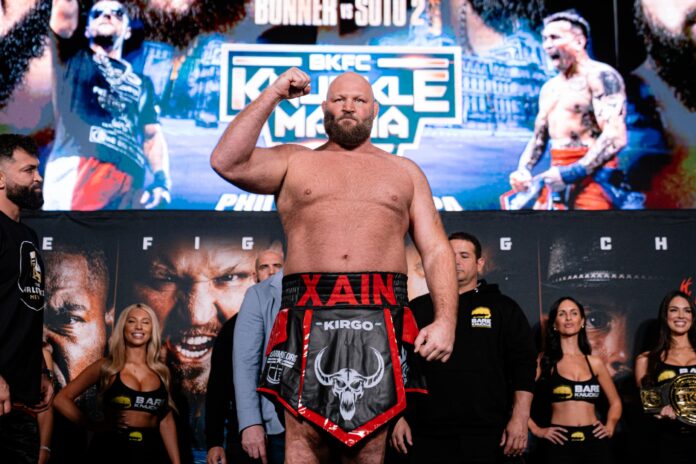 Ben Rothwell during the BKFC Knucklemania 6 weigh-in ahead of his bout against Andrei Arlovski