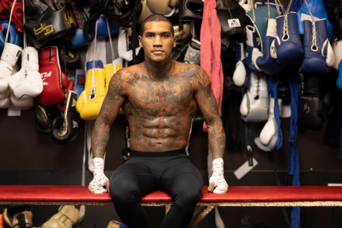 Conor Benn during a media day ahead of his boxing match