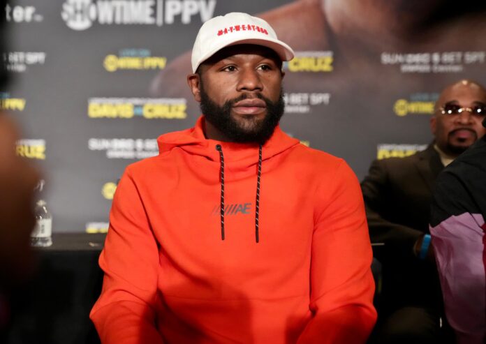 Floyd Mayweather Jr. during a press conference