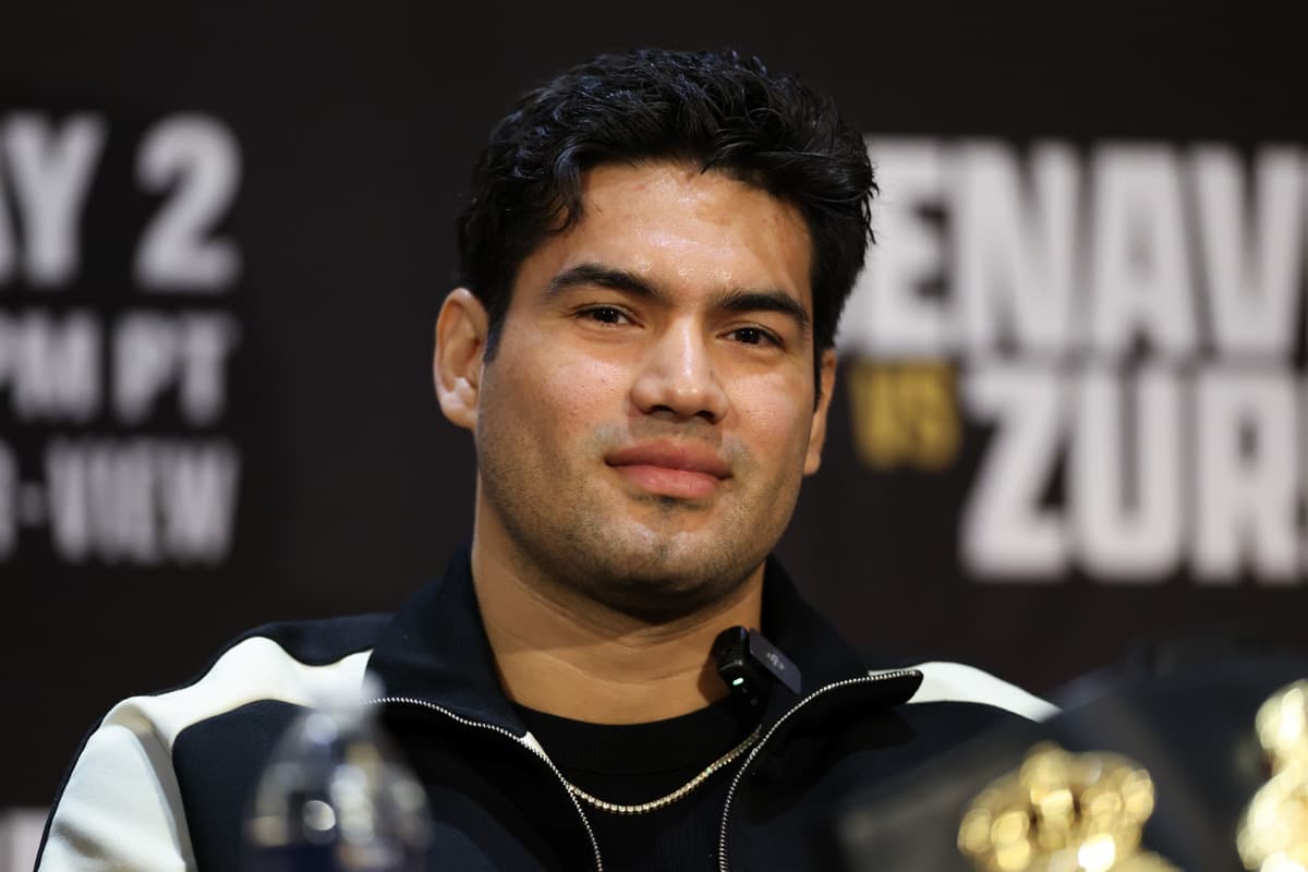 Gilberto 'Zurdo' Ramirez during a press conference