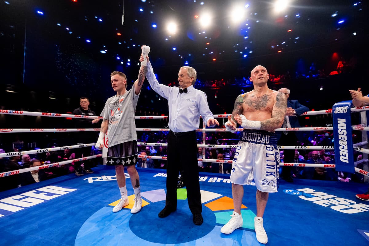 Thomas Chabot defeats Dominic Babineau during their bout