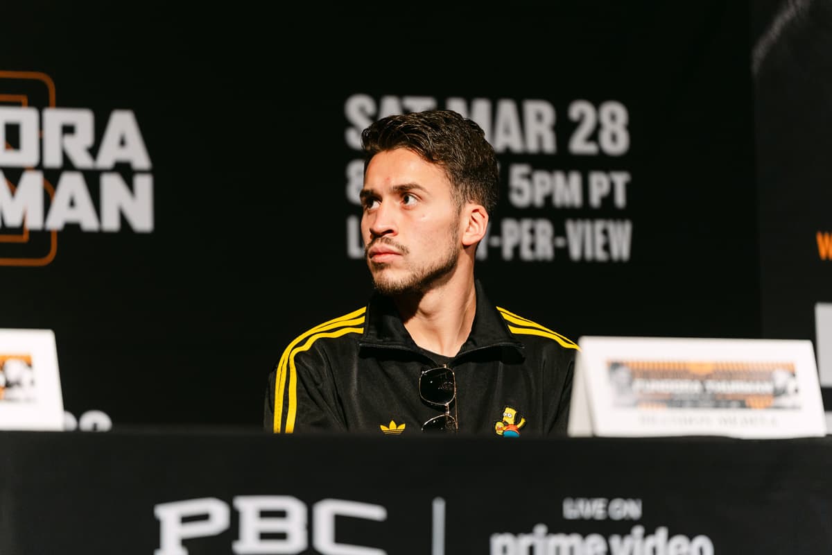 Brandon Medina at the press conference