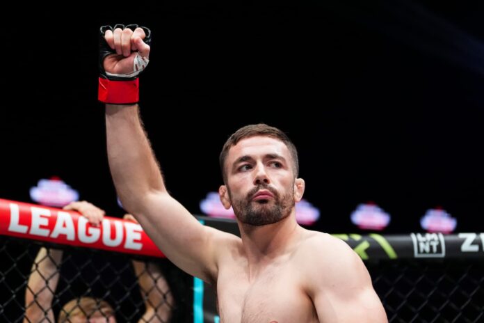 Darragh Kelly during his MMA bout at PFL Wichita