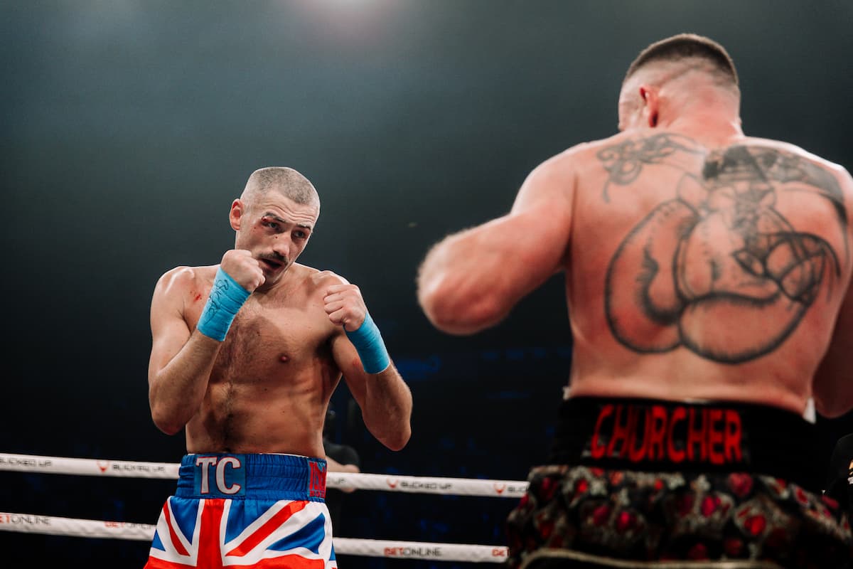 Jack Cullen during his bout against Marley Churcher