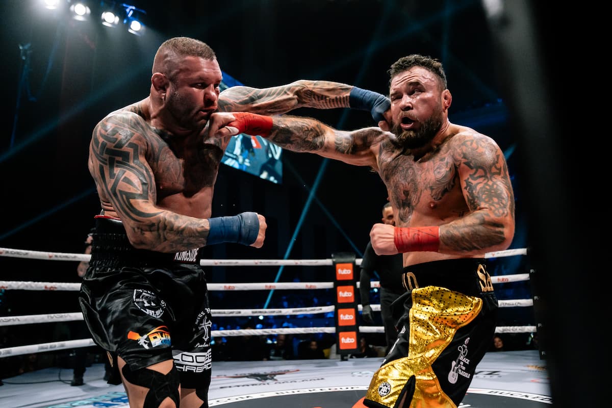 Jeremy Smith and Donald Sanchez during their bout