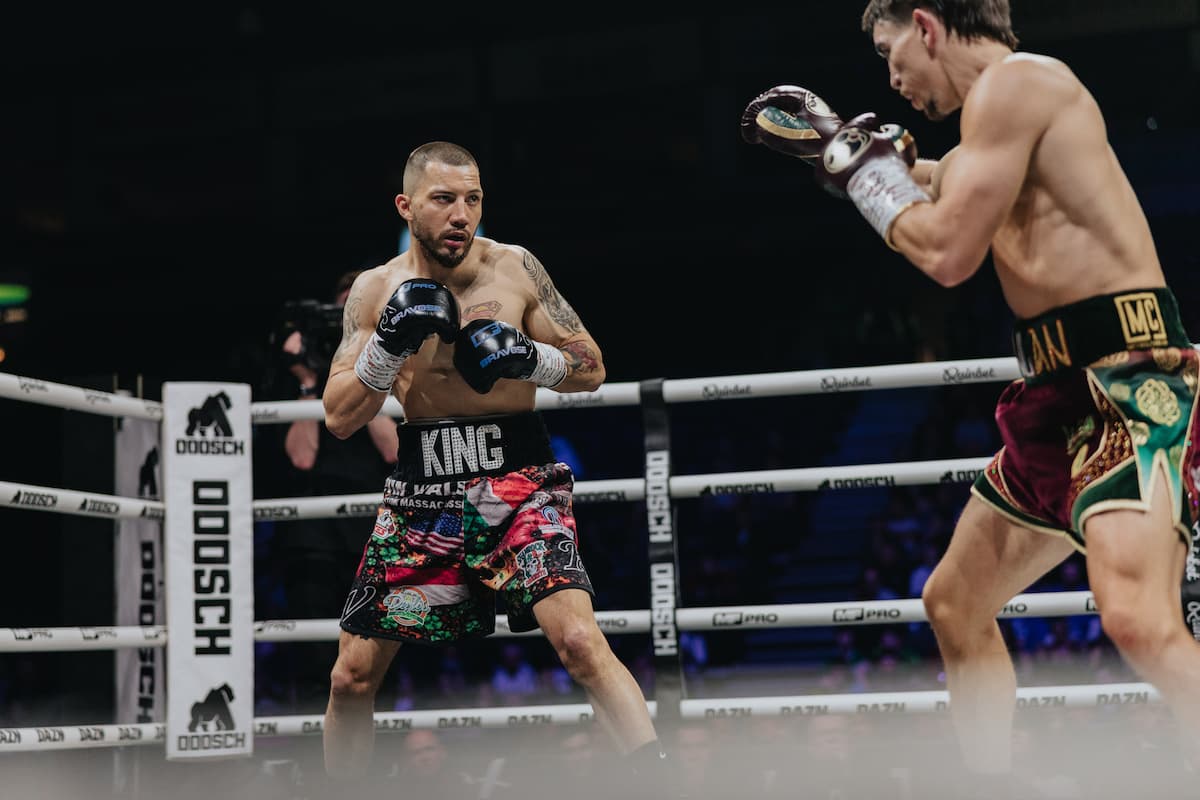 Kevin Walsh and Michael Conlan during their boxing match