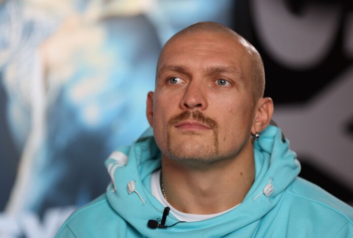 Oleksandr Usyk during a media day