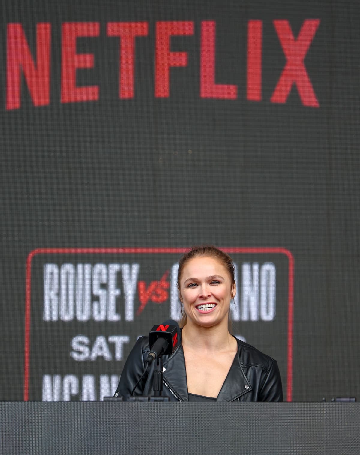 Ronda Rousey at the press conference