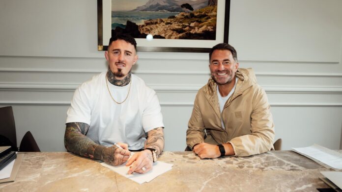 Tom Aspinall and Eddie Hearn