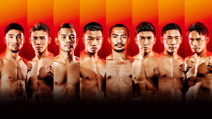 Anthony Olascuaga, Jukiya Iimura, and other fighters competing at U-Next Boxing 5 in Yokohama, Japan
