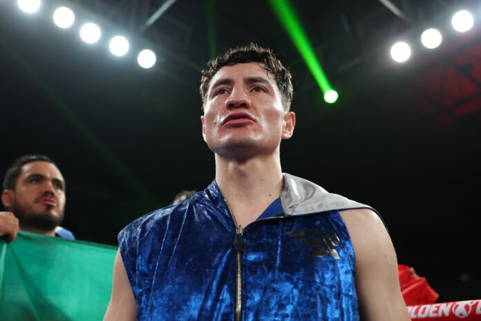 William Zepeda in the ring during his boxing match