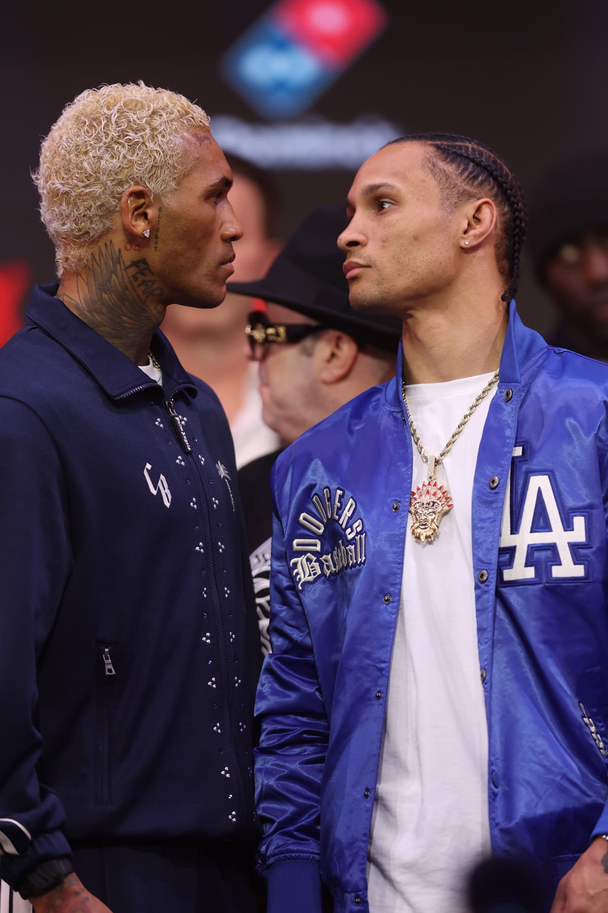 Conor Benn and Regis Prograis face off at the press conference