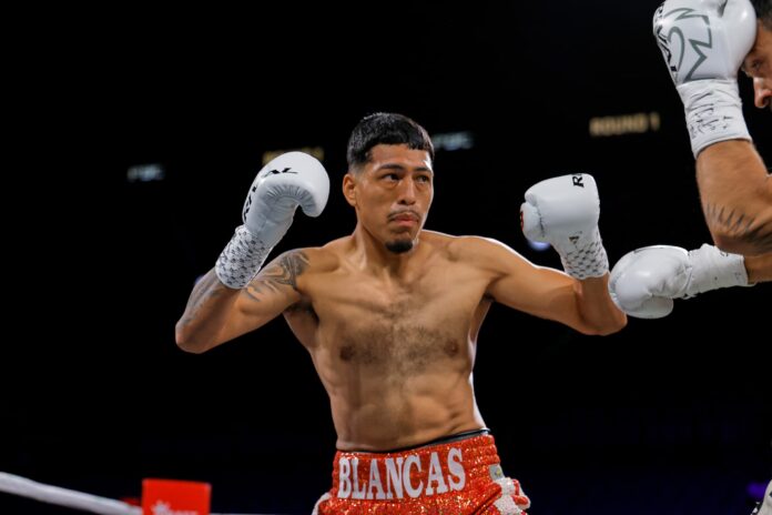 Daniel Blancas during his boxing match