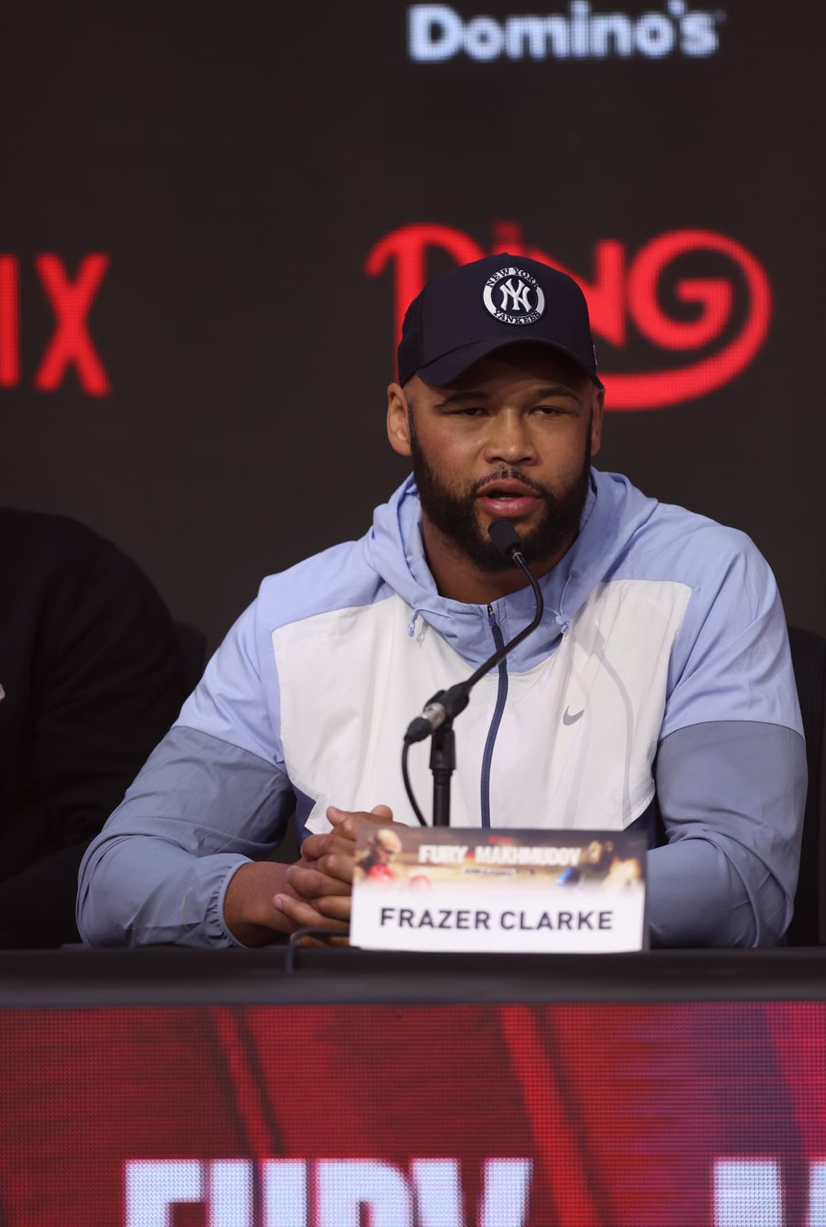 Frazer Clarke at the press conference