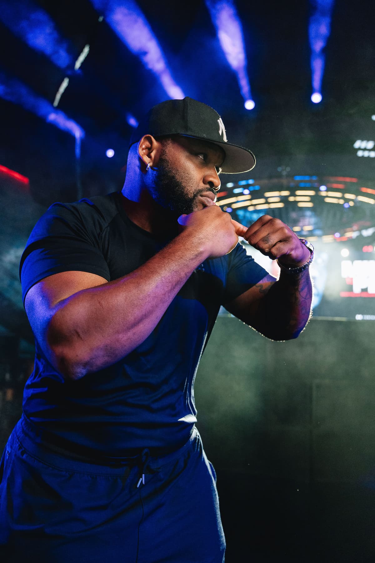 Jarrell Miller shadow boxing