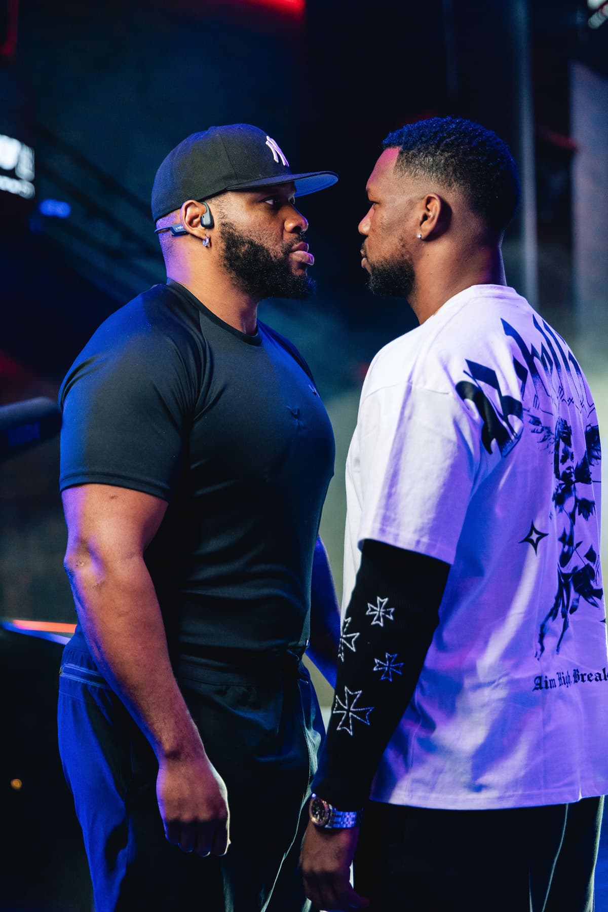 Jarrell Miller and Lenier Pero face off